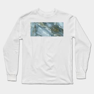 Marbled Texture Design Long Sleeve T-Shirt